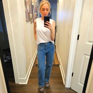 NWOT Sidefeel High Waist Straight Wide Leg Jeans - Size 4